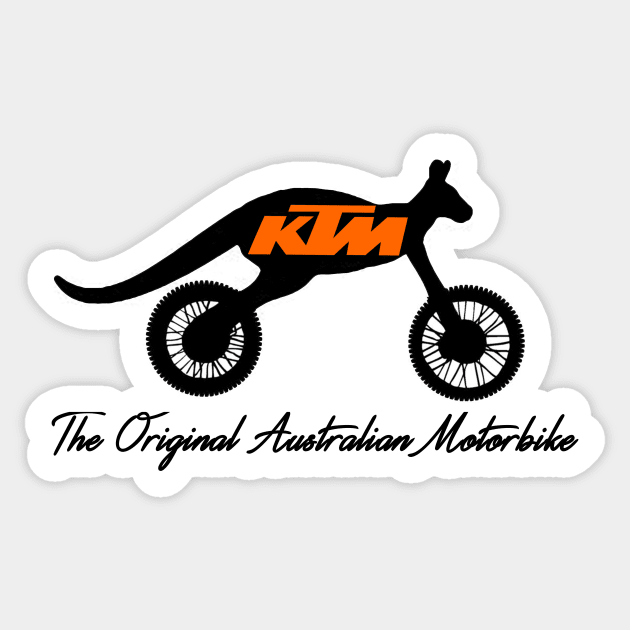 KTM Kangaroo Motorcycle Sticker by TripleTreeAdv